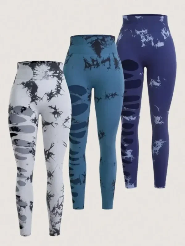leggins con abertura en una pierna