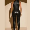 Enterizo negro  cuello alto